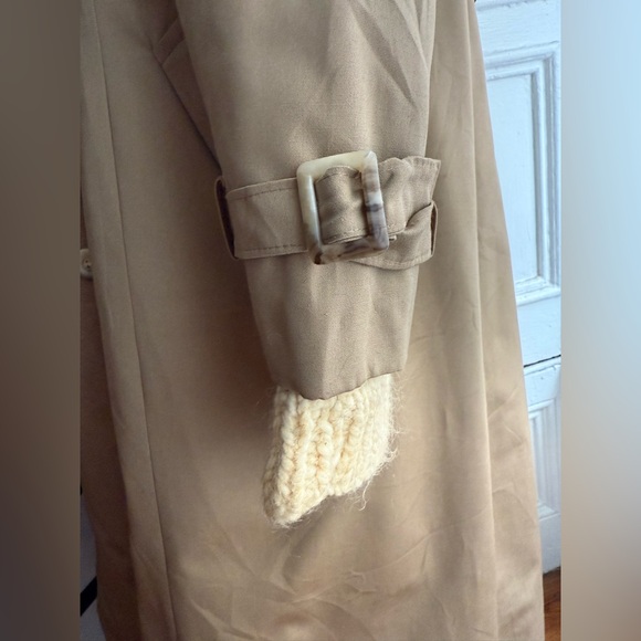 Handmade Heritage Beige Cable Knit Fisherman Boat Neck Long Sleeve Sweater - Picture 5 of 6